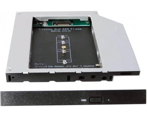 Контейнер для M.2 SSD HDD Espada 12M2 Slim 12.7mm в отсек привода SATA ноутбука