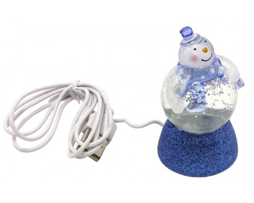 Сувенир - светящаяся игрушка Снеговичок Толстячок Orient NY6010 USB