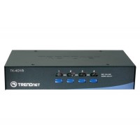 Переключатель KVM Trendnet TK-401R консоль (D-Sub+2x PS/2), 4x ПК (D-Sub+2x PS/2), 1U 19