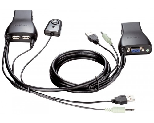Переключатель KVM D-Link KVM-221 мон/клав/мышь USB на 2ПК