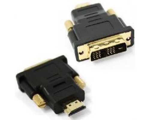 Переходник видео Gembird A-HDMI-DVI-1 DVI (M) --> HDMI (M), зол. контакты
