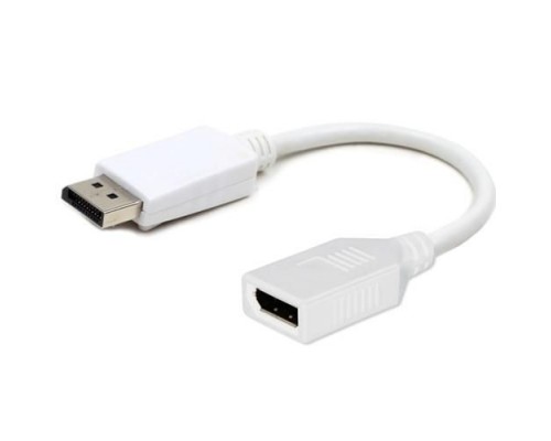 Переходник видео miniDisplayPort - DisplayPort Cablexpert A-mDPF-DPM-001-W 20F/20M 0,16m белый