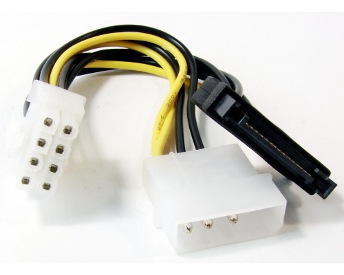 Переходник питания видеокарты Cablexpert CC-PSU-82 Molex+SATA M --> PCI-E 8-pin M