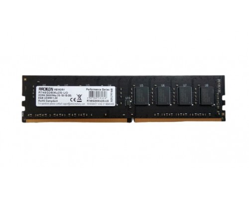 Модуль памяти DDR4 AMD Radeon 8Gb 2666MHz CL16 DIMM 1,2v R748G2606U2S-UO Performance Series