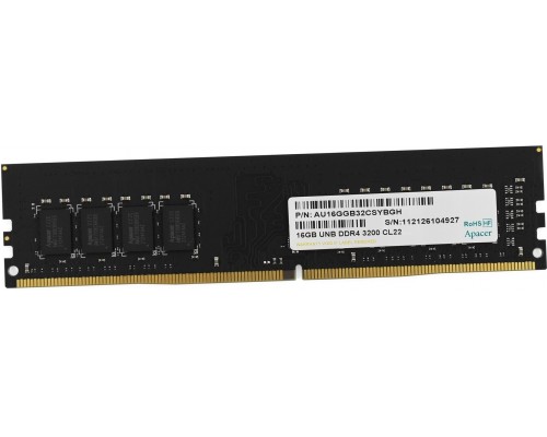 Модуль памяти DDR4 Apacer 16Gb 3200MHz CL22 DIMM 1,35v AU16GGB32CSYBGH (EL.16G21.GSH) RTL