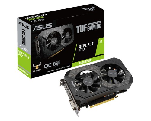 Видеокарта 6144Mb PCI-E Asus GeForce GTX 1660 SUPER TUF-GTX1660S-O6G-GAMING 192bit PCI-E 3.0 GDDR6 1xDVI 1xHDMI 1xDP RTL