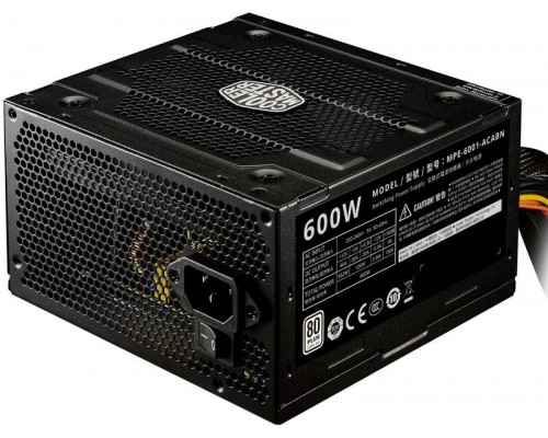 Блок питания Cooler Master 600w Elite V4 MPE-6001-ACABN ATX12V2.41 (APFC, 80 PLUS, 120mm, 20/24+4/8+6/8pin)