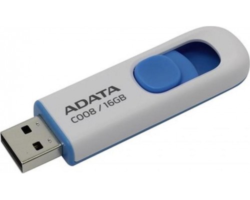 Флеш драйв A-DATA USB 2.0 16Gb C008 Classic AC008-16G-RWE белый