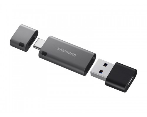 Флеш драйв Samsung 256Gb USB3.2 DUO Plus MUF-256DB/APC OTG USB Type-C/Type A, скорость чтение - до 300MB/s