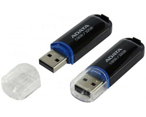 Флеш драйв A-DATA 64Gb USB 2.0 C906 Classic, черный, AC906-64G-RBK