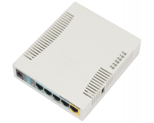Маршрутизатор Wi-Fi Mikrotik RB951Ui-2HnD RouterBoard 802.11n 300Мбит/с, 5х 10/100 Mbps Ethernet портов, 1xUSB 2.0 порт