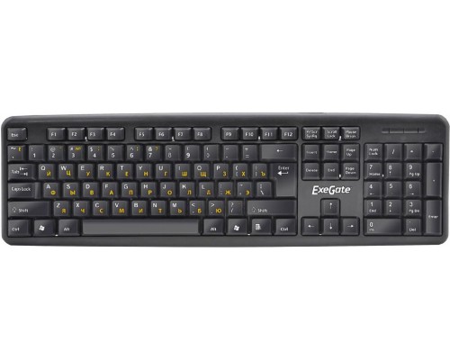 Клавиатура ExeGate LY-331L2 Professional Standard USB 2,2 метра черный