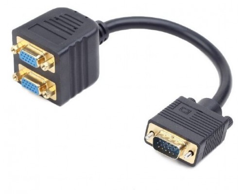Разветвитель VGA Cablexpert CC-VGAX2-20CM VGA --> 2xVGA (15M->2*15F)