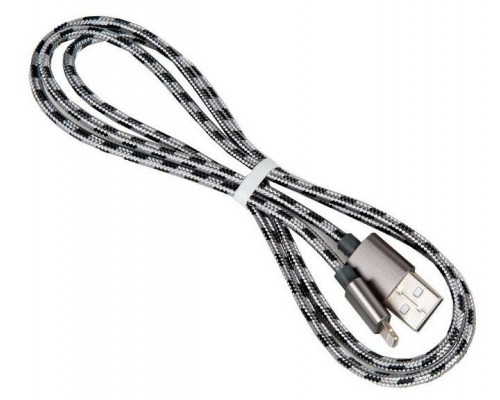 Кабель USB AM-microB 5Pin Borofone BX24, 2,4A, 1м, нейлоновая оплетка серый