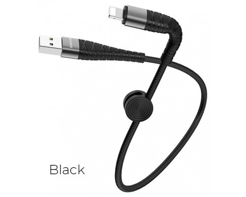Кабель USB AM-microB 5Pin Borofone BX32, 2,4A, 0,25м, черный