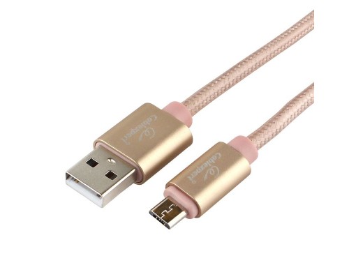 Кабель USB AM-microB 5Pin Cablexpert CC-U-mUSB01Gd-1.8M, серия Ultra, 1.8м, золотой