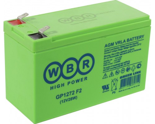 Аккумуляторная батарея для ИБП WBR GP1272 12V, 7,2A·h
