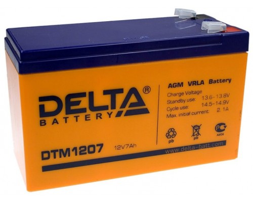 Аккумуляторная батарея для ИБП Delta DTM 1207 12V, 7,2A·h
