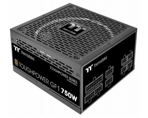 Блок питания Termaltake 750W Toughpower 750 TTP-750AH3FCG-B (ATX 12V 2.4, 80Plus Gold, отстегивающиеся кабели, APFC, вентилятор d140мм)