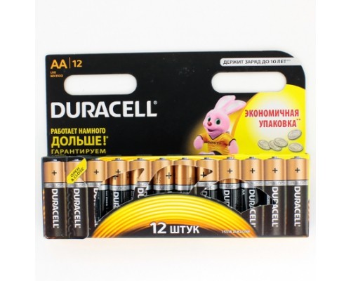 Элемент питания  AA Duracell Basic MN 1500/LR6 B12/B18 (1шт.)