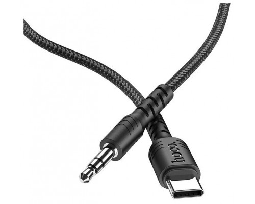 Аудиоадаптер Hoco UPA-17 USB Type-C на AUX штекер 3,5мм 1м черный