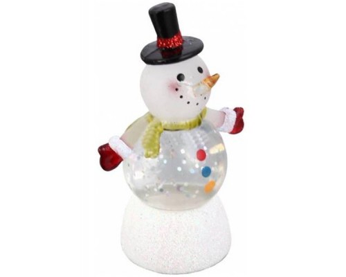Сувенир - светящаяся игрушка Снеговик-Светофор Orient NY6011 USB