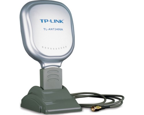 Антенна TP-LINK TL-ANT2406A 2.4GHZ, 6DBi, Indoor, направленная: 120° по горизонтали, 90° по вертикали , длина кабеля 1,3м