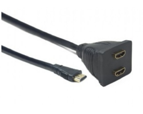 Разветвитель HDMI Cablexpert DSP-2PH4-002 1HDMI->2 Монитора, FullHD, 3D, v1.4 (2 монитора, телевизора для поочередного использования)