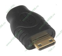 Переходник видео Flextron AHH-micHFminiHM-01-P1 micro-HDMI<-->mini-HDMI(F), зол.разъемы