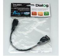 Кабель USB OTG AF USB3.0-microBM 9Pin Dialog CU-0901 10см