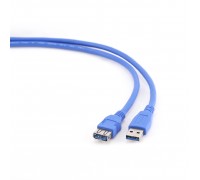 Удлинитель USB3.0 Gembird CCP-USB3-AMAF-6 позол. контакты, синий 1.8м