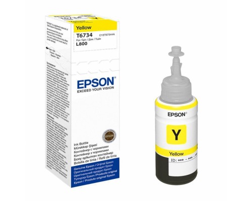 Чернила Epson T6734 C13T67344A (Yellow) для Inkjet Photo L800 70ml (O)