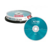Диск CD-RW 700Мб Mirex 4x-12x (10шт/уп) 1 диск