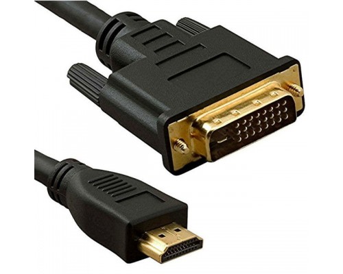 Кабель HDMI-DVI 5bites APC-073-020 Dual link, позолоченные контакты, экран, 2м