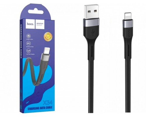 Кабель USB AM-Type-C Hoco X34, USB2.0, 3A, 1м, черный
