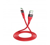Кабель USB AM-Type-C Hoco U53, 5 A, 1,2м, красный