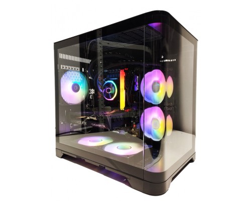 Системный блок Рубин Intel Core i5-14400F 2,50GHz (4,70GHz) 10core HT+Cooler Master Liquid PL240 B760 DDR4-3200 32Gb SSD M.2 1000b PCI-E4.0 GeForce RTX4060Ti 16Gb mATX 600W-120mm Windows 11Pro (12265)