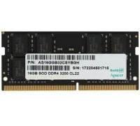Модуль памяти DDR4 Apacer 16Gb 3200MHz CL22 SO-DIMM 1,2v AS16GGB32CSYBGH (ES.16G21.GSH) RTL