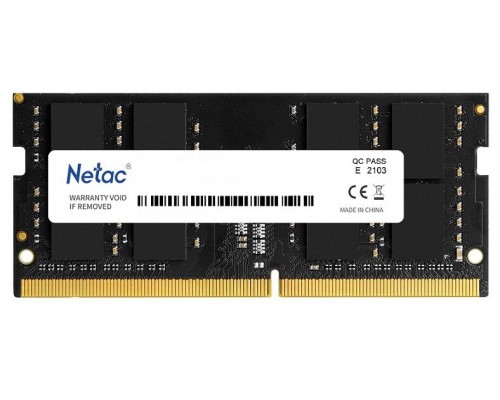 Модуль памяти DDR4 NETAC 8Gb 2666MHz CL19 SO-DIMM 1,2v NTBSD4N26SP-08