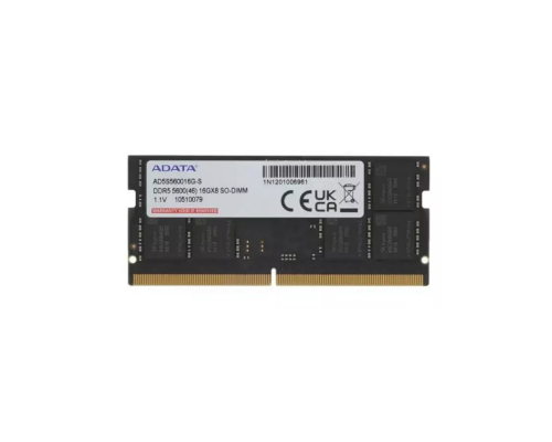 Модуль памяти DDR5 ADATA 16Gb 5600MHz CL45 SO-DIMM 1,1v AD5S560016G-S RTL