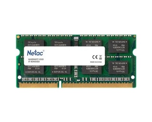 Модуль памяти DDR3 Netac 4Gb 1600MHz CL11 SO-DIMM 1,35v NTBSD3N16SP-04 RTL