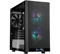 Корпус Silverstone Precision SST-PS15B-PRO Midi-Tower mATX fan case 5x120mm (установлено 3x120mm ARGB), боковые стенка из закаленного стекла, 2хUSB3.0, Audio I/O, черный, без БП