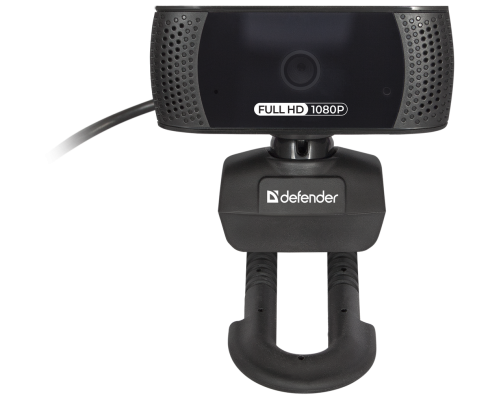 Web камера Defender G-lens 2694 (63194), FullHD 1080p, 2Mpx, микрофон, автофокус USB, черный