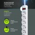 Сетевой фильтр Defender DFS 155 6 розеток 10А 2,2кВт белый 5,0м (99493)