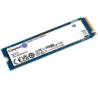 Накопитель SSD M.2 1000Gb PCI-E4.0x4 Kingston NV2 SNV2S/1000G 2280, NVMe, Write 2100MB/s, Read 3500MB/s, 320TBW