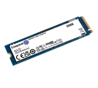 Накопитель SSD M.2 500Gb PCI-E4.0x4 Kingston NV2 SNV2S/500G 2280, NVMe, Write 2100MB/s, Read 3500MB/s, 120TBW
