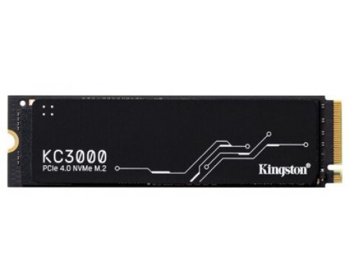 Накопитель SSD M.2 512Gb PCI-E4.0x4 Kingston KC3000 SKC3000S/512G 2280, NVMe, Write 3900MB/s, Read 7000MB/s, 400TBW
