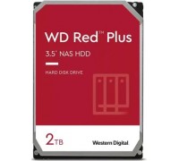 Винчестер 2000Gb SATAIII Western Digital Red Plus WD20EFPX 5400rpm 64Mb, адаптирован для работы в системах NAS