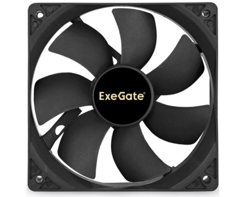 Вентилятор 120x120x25мм ExeGate EX12025S3PM, sleeve bearing, 3-pin + 2-pin Molex , 1200RPM, 26dBA, черный