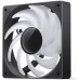 Вентилятор 120x120x25мм  JONSBO SL-120B Black, 1500rpm, 32dB, 4pin PWM, 3-pin 5V ARGB, черный